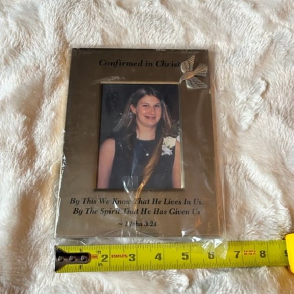 Gold tone coloured Confirmed in Christ Picture Frame NIP - Picture 6 of 9